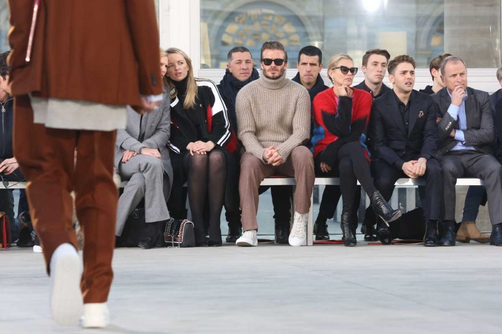 David Beckham Louis Vuitton Catwalk FW Event