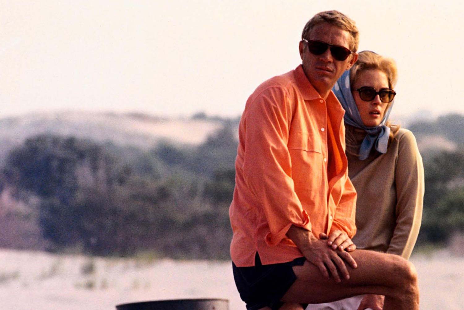 Vicki Anderson and STEVE MCQUEEN as Thomas Crown in the crime, drama, thriller ''The Thomas Crown Affair''